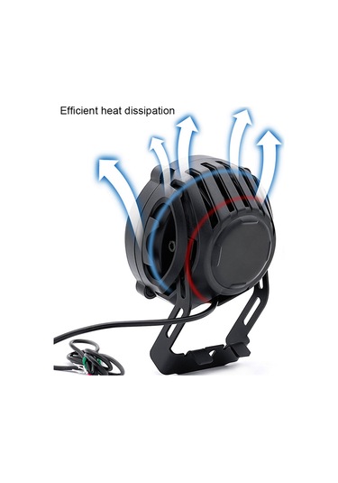 E-bisiklet Farları 36v 48v Elektrikli Bisiklet Korna Işığı Su Geçirmez