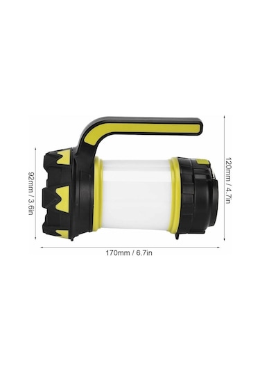 Ntlights 350 Lümen 10w Şarjlı Ledli El Feneri Led Fener Kırmızı Selektörlü Ntls7048 Kırmızı