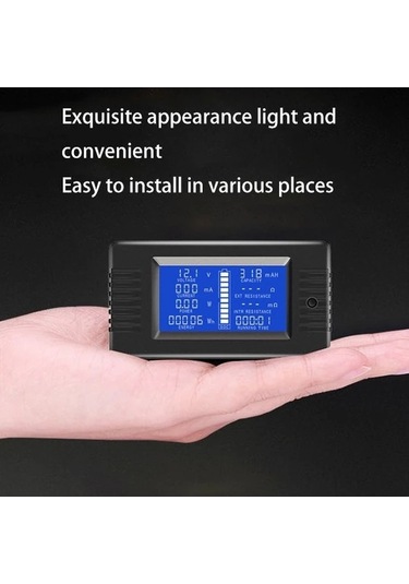 Moly Dc Voltmetre Ampermetre Lcd Ekran Dijital Wattmetre Xiaoguang Multimetre Test Cihazı 100a