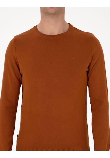 Pierre Cardin Erkek Pas Kazak /triko 50315509-vr040 Açık Turuncu