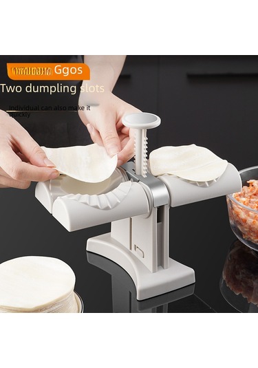 Dianziye Evde Kolay Manti Yapmak İçin Çift Başlı Otomatik Manti Kalıbı - Pratik Ev Aletleri Pp Malzeme İle Dayanıklı Manti Oluşturucu Diğer