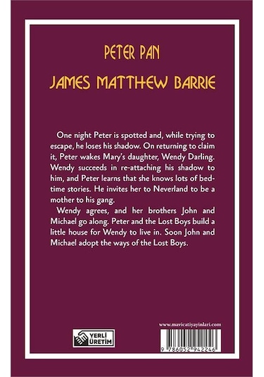 Peter Pan Stage 1 - James Matthew Barrie - Mavi Çatı Yayınları