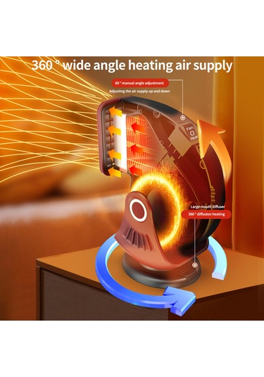 Folinda 12v Araba Isıtıcı 120w Büyük Güçlü Kışlık Buğu/buz Temizleyici Soğuk/sıcak Hava Çift Mod 2 Seviye Ayar Siyah-kırmızı