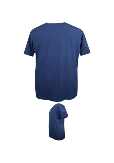 Battal Boy % 100 Pamuk 115 Kilo-150 Kilo Arası İçin Uygun Bedenli Bisiklet Yaka Düz Tişört İndigo İndigo Battal Boy % 100 Pamuk 115 Kilo-150 Kilo Arası İçin Uygun Bedenli Bisiklet Yaka Düz Tişört İndigo İndigo