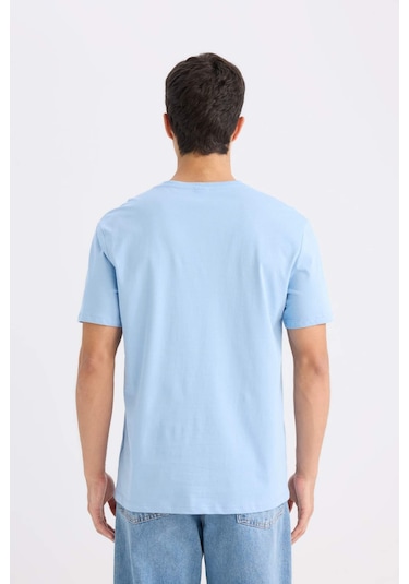 DeFacto New Regular Fit Bisiklet Yaka Basic Düz Kısa Kollu Tişört E1091AXNSBE113
