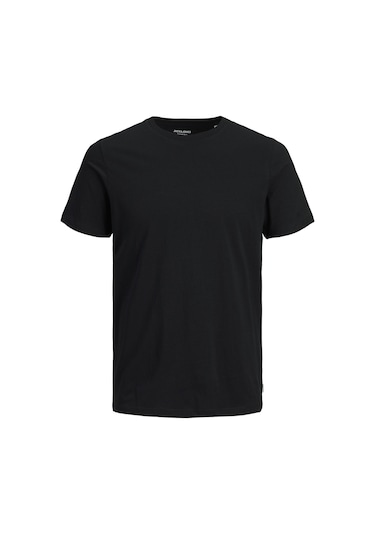 Jack & Jones Bisiklet Yaka Basic Tisört-Organic 12156101 Siyah