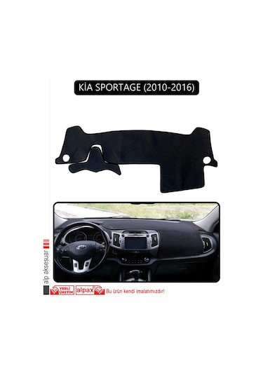 Kia Sportage 2010-2016torpido Koruma Halısı Siyah Kenar
