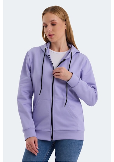 Slazenger Katya 2 Li Set Kadın Kırmızı - Lila Sweatshirt Kırmızı - Lila