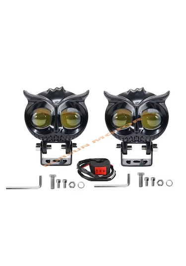 Motosiklet Baykuş Mercek Sis Farı Takım