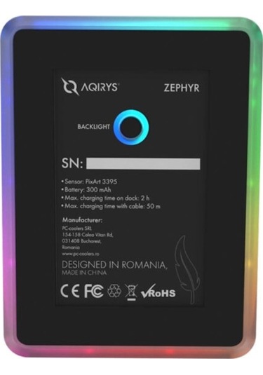 Zephyr Black Oled Ekran Kablosuz Simetrik Gaming Mouse Diğer