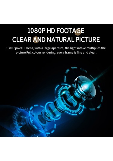 Akıllı Güvenlik Kamerası 1080p Hd Ev Kamerası Gece Görüşlü Hareket Algılama 360 Panoramik Görünüm Bebek Evcil Hayvan Yaşlılar İçin