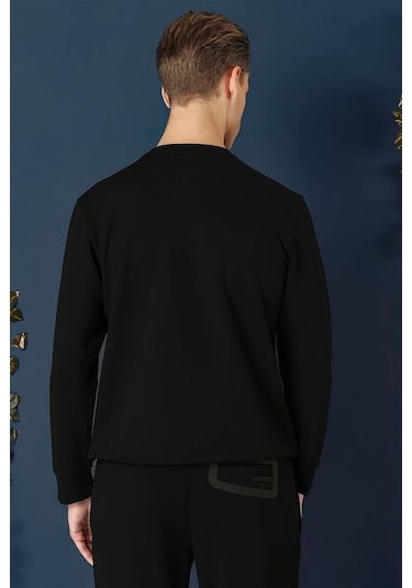 Ts 874 Slim Fit Siyah Spor T-shirt Siyah