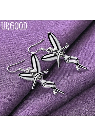 925 Ayar Gümüş Büyüleyici Küpe Moda Takı