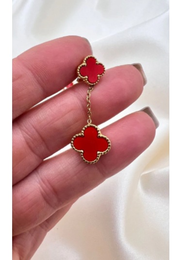 Bb Çelik Yonca Model Sallantılı Küpe