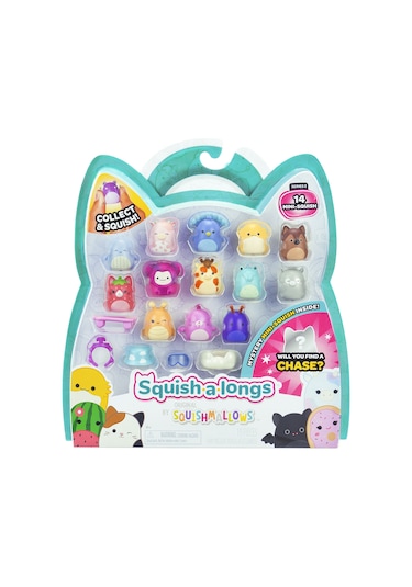 Squish-a-longs 14 Figür + Yüzük Set Seri 2 Al0066