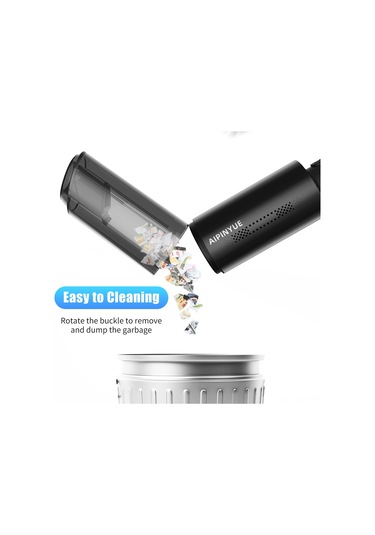 Qingmipy Ev Ve Araba Kullanıma Uygun 120w Usb Şarjlı Mini Eldivenli Süpürge - 6000pa Güçlü Emme, 2 Farklı Fırça Ucu Ve Yıkama Eliyebilen Hepa Filtre