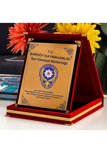 Kurumsal Hediye Logolu Teşekkür Plaketi