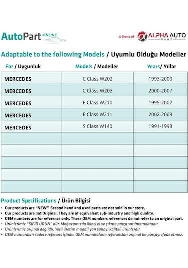 Mercedes E Sınıf W210-w211 İçin Sunroof Güneşlik El Tutamağı Ve Izgarası -gri