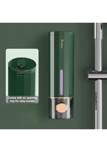 Xun Sıvı Sabunluk Duvara Montaj 450ml/15oz, Lüks Duş El Şeffaf