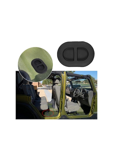 Vkemall Jeep Wrangler Jk Jl İçin 4 Adet Lastik Tüp Tıkanıklığı, Su Ve Kumu Engelleme, Zemin Temizliği Ve Kuruluğu Sağlama, Kolay Montaj Drenaj Sistemi