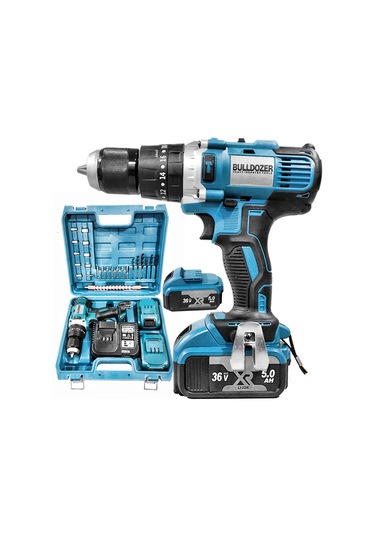 Bulldozer BPT-CD365 36V 5 Ah Darbeli 13 MM Çift Akülü Şarjlı Vidalama Matkap