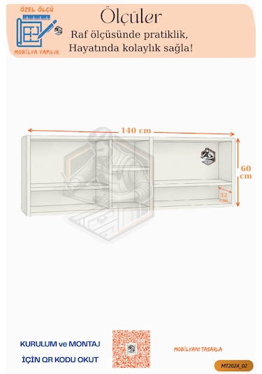 Tamamı Mdf Çok Amaçlı 4 Kapaklı Açık Raflı Üst Dolap Mutfak/banyo