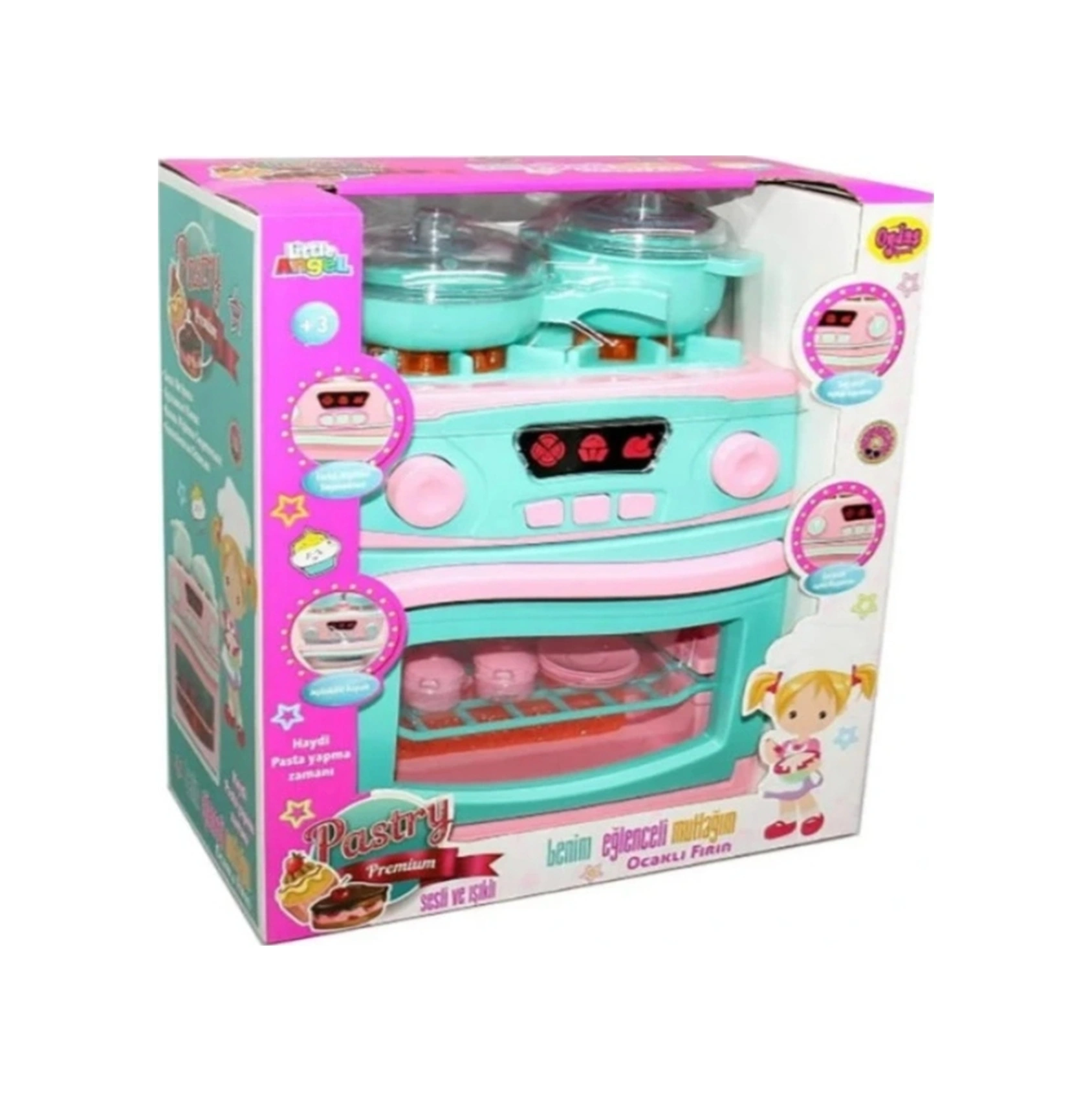 2309 Sesli Ve Işıklı Pilli Ocak Ve Fırın Seti