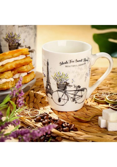 Daniks Çay Ve Kahve İçin 350 Ml Seramik Kupa 197274029 Beyaz