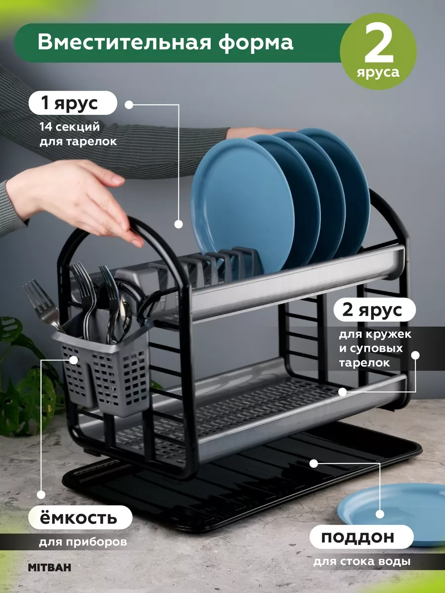 Mıtbah Masaüstü Bulaşık Kurutucu 86187504 Gri