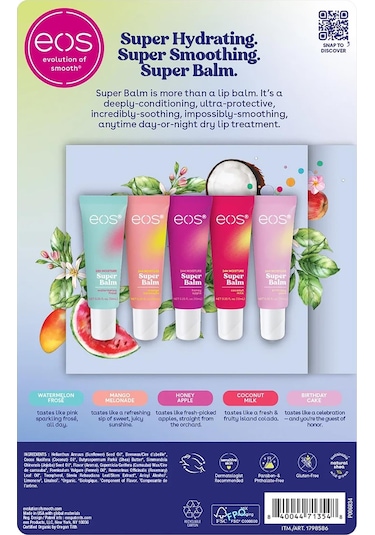 Eos Super Balm Dudak Balsamı Çeşit Paketi 5 Adet