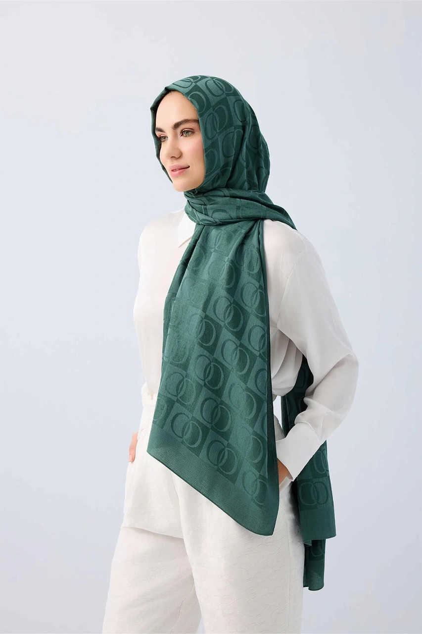İmannoor Dama Desen Naia Şal70x200 241-3001 Petrol