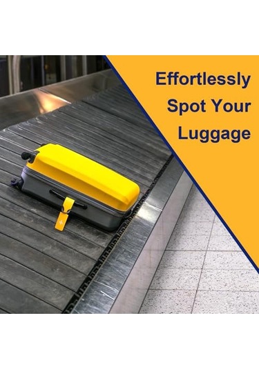 Geeksen 6 Adet Plastik Bagaj Etiketi - İsim Kartı İçeren Seyahat Çantası Etiketleri, Güvenli Ve Tanınabilir Bagajlar İçin