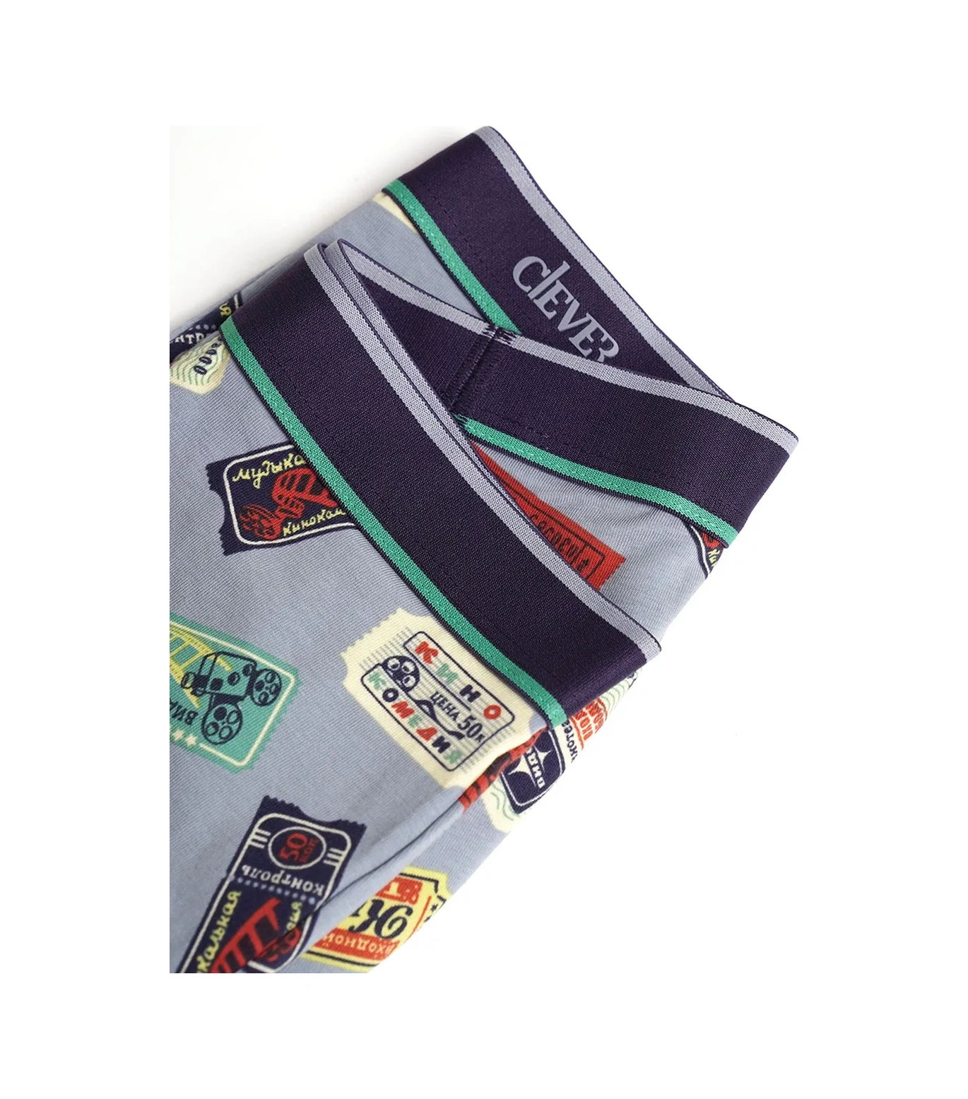 Clever Wear Desenli Boks Külotları 404093807 Gri