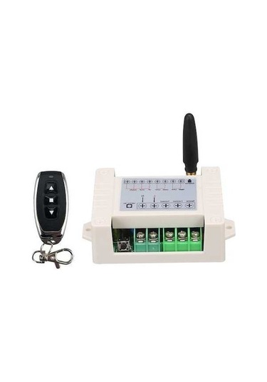 Moly Endüstriyel Kontrolörü + 3 Tuşlu Kumanda, 433mhz, Ac85-250v, Motor/perde Kontrolü, Ak-dl02c