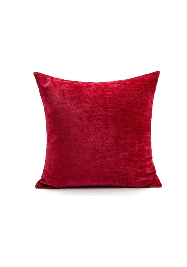 Gajeena Noel Temalı Kırmızı Kumaş Yastık Kılıfı - İç Dolgu Yok - 45x45 Cm - Ev Otomobil Koltuk Sandalye Yedek - Ins Stilinde Dikişli Desenli Konforlu Yastık Kılıfı Diğer