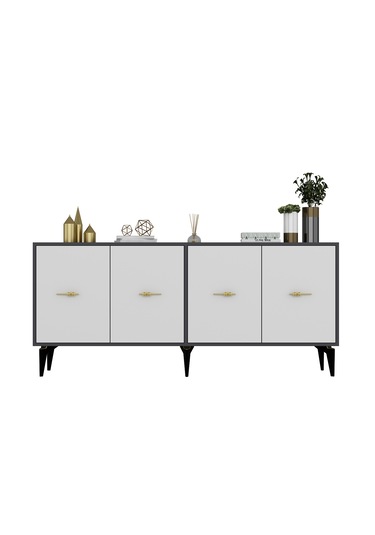 Sintaa 180 Cm Konsol Kx180 Antrasit-beyaz