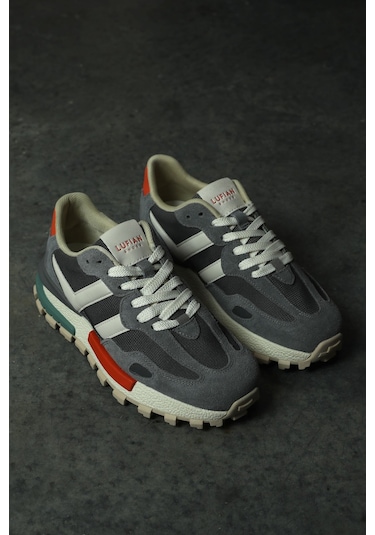 Lufian Stella Deri Unisex Sneaker Ayakkabı Gri