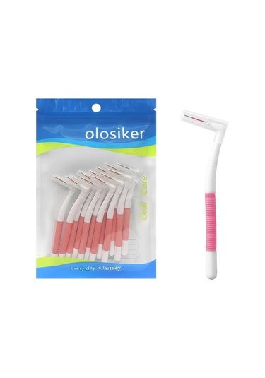 Willowhaven 12 Parça Çift Renk Paslanmaz Çelik L Şekilli Diş Arası Fırçası 6 Boy