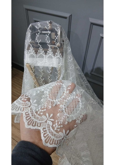 Tül Perde Brode Nakış Yeni Eko Seri Tüm Desen Ayna Yeni 2kat Pileli Tül Perde Ayna