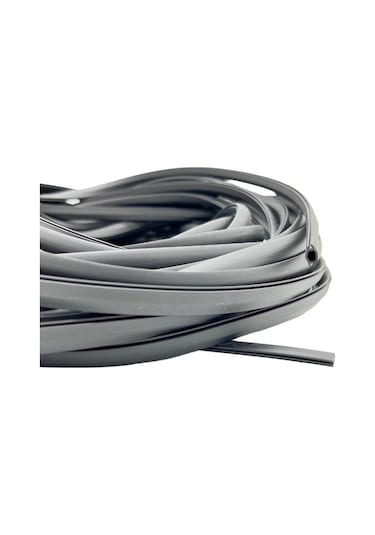 Contacall Alüminyum Raylı Dolap Fitili / Raylı Dolap Kapak Contası Ray Fitili 10 Metre Siyah