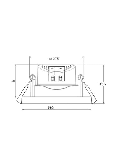 Braytron Smd Led Downlight Armatür 5 W Beyaz Gövde Beyaz Işık Bd