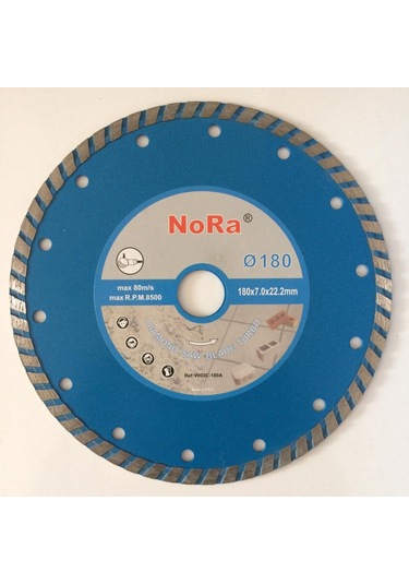 Nora 180 Mm Turbo Beton Mermer Granit Kesici Elmas Disk