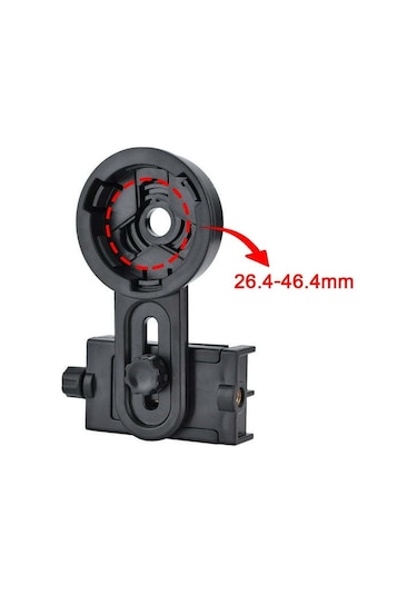 Samdoo Telefon Mikroskop/teleskop Bağlantı Aparatı - Geniş Kullanım Aralığı 54.6-97.9mm Telefon, 26.4-46.4mm Gözlük - Yumuşak Sponge İle Kayıp Olmayan Sabitleme