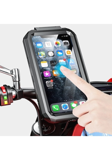 Sones M18l-qd Motosiklet / Bisiklet Su Geçirmez Çabuk Açılan Cep Telefonu Tutacağı