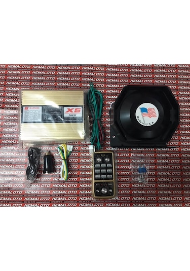 Polis Sireni Megafon Uzaktan Kumanda Profesyonel 200W Made İn Usa