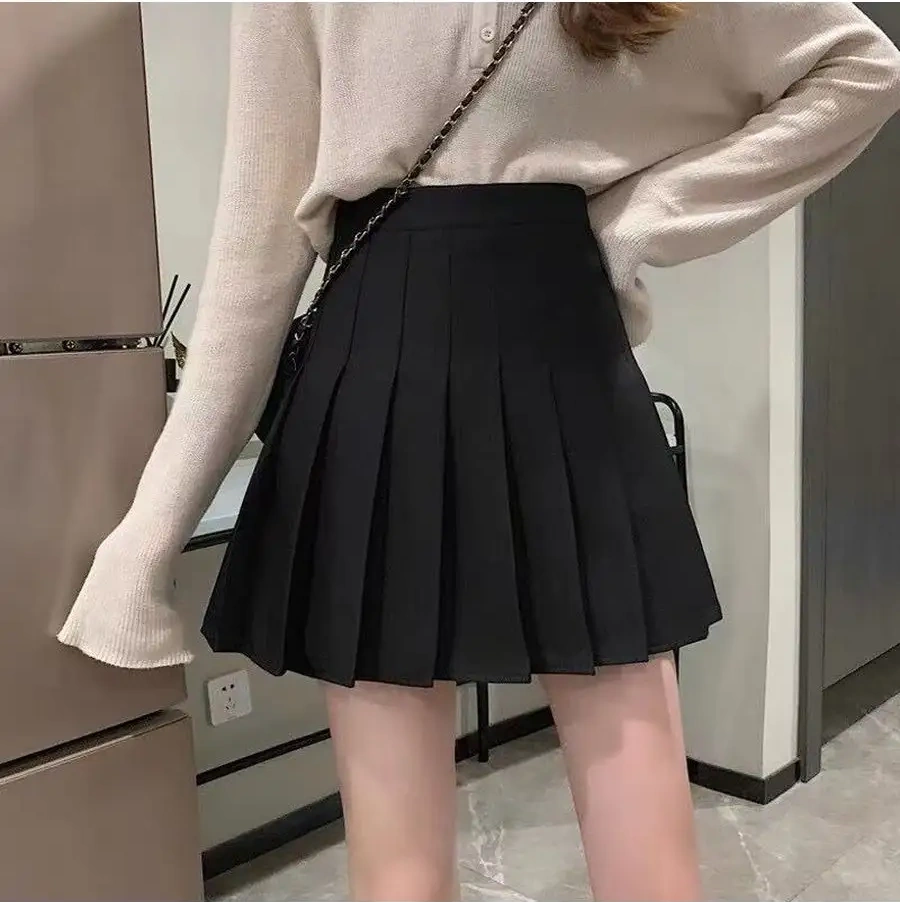 Odezda Vb Pileli Pileli Etek Şort Yazlık 164860388 Siyah Melanj