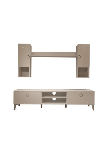 Decoraktiv Eko 5da Mdf Dvd Gold Tv Ünitesi Tv Sehpası Beyaz