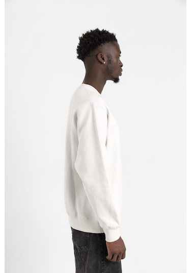 Let The Adventure Begin Beyaz Erkek 2ip Sweatshirt Beyaz