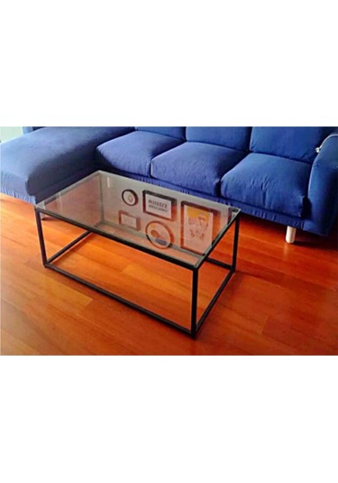 Zion Siyah Metal Orta Sehpa