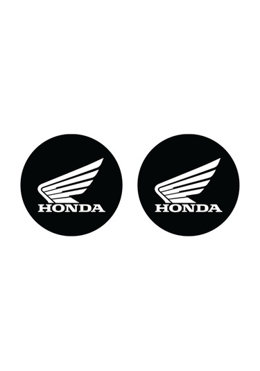Honda 5 5 Cm Premium Damla Logo 2 Li Poliüretan 3d Logo-amblem Seti SİYAH-LOGOLU